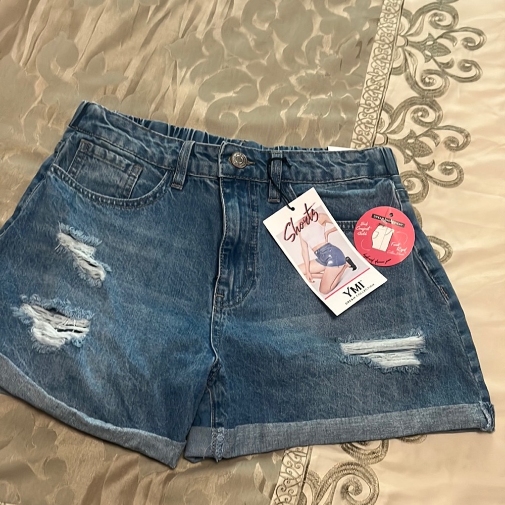 YMI Distressed Jean Shorts